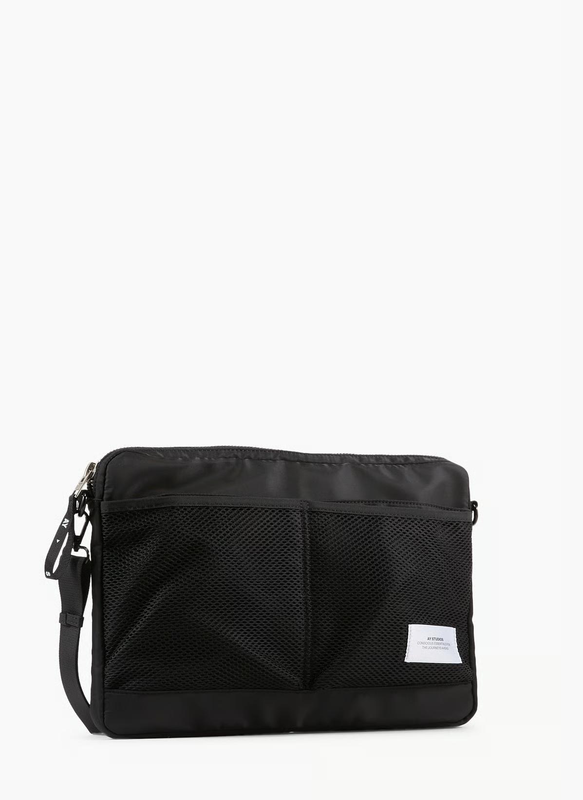 AY Studios Computer Bag Black Unisex Wasserabweisende Laptoptasche schwarz